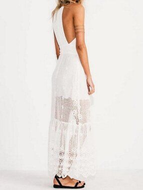 Jen's Pirate Booty Crochet Net Matrimony Maxi Dress